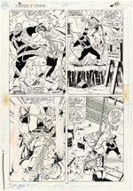 ADVENTURES OF SUPERMAN #472 COMIC BOOK PAGE ORIGINAL ART BY DAN JURGENS.