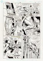 SUPERMAN #58 COMIC BOOK PAGE ORIGINAL ART BY DAN JURGENS.