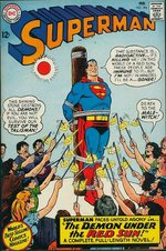 SUPERMAN #184 COMIC BOOK SPLASH PAGE ORIGINAL ART BY AL PLASTINO.
