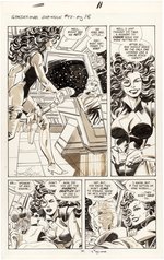 SENSATIONAL SHE HULK #42 COMIC BOOK PAGE ORIGINAL ART BY JOHN BYRNE.