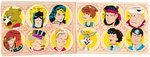 SPANISH CARTOON CARD ALBUM WITH MARVEL & DC COMICS CHARACTERS PLUS MANY MORE.