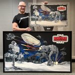 STAR WARS: THE EMPIRE STRIKES BACK (HOTH BATTLE SCENE) STORE DISPLAY RECREATION PAINTING ORIGINAL ART BY NICOLE PETRILLO.