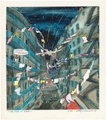 STAR WARS "THE SLUMS OF SPACE" PARODY ORIGINAL ART BY SHARY FLENNIKEN.