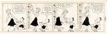 BLONDIE 1957 DAILY STRIP ORIGINAL ART BY CHIC YOUNG.