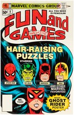 FUN AND GAMES MAGAZINE #8 NEAR COMPLETE STORY & COVER COLOR GUIDES (ANDY YANCHUS COLORIST).