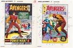 AVENGERS #21 & #22 COVERS AND STORY COLOR GUIDES (ANDY YANCHUS COLORIST).