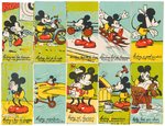 RARE MICKEY MOUSE FRENCH CHOCOLATE CARD SET.
