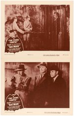 BATMAN 1954 MOVIE SERIAL RE-RELEASE (5) DIFFERENT LOBBY CARD SETS (20 IN TOTAL).