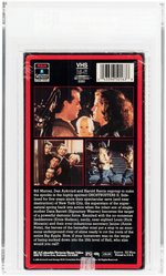 GHOSTBUSTERS II VHS (1989) VGA 85+ NM+ (VERTICAL OVERLAP/WHITE RCA/COLUMBIA PICTURES HOME VIDEO WATERMARK/WHITE STICKER SEAL/GOLD LEVEL).