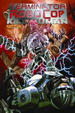 TERMINATOR/ROBOCOP: KILL HUMAN #4 COMIC BOOK VARIANT COVER ORIGINAL ART BY WAGNER REIS.