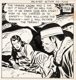 TERRY AND THE PIRATES 1942 DAILY STRIP ORIGINAL ART BY MILTON CANIFF.