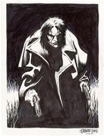 THE CROW ORIGINAL ART PIN-UP ILLUSTRATION BY J. O'BARR.