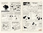 CHARLTON UNDERDOG #3 WHISTLER'S FATHER COMPLETE CHAPTER ONE SEVEN PAGE STORY ORIGINAL ART.