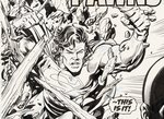 SUPERMAN: MAN OF TOMORROW ISSUE #2 COMIC BOOK SPLASH PAGE ORIGINAL ART BY TOM GRUMMETT.