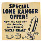 LONE RANGER SIX GUN RING BOXED WITH INSERT.