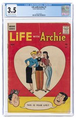 LIFE WITH ARCHIE #1 SEPTEMBER 1958 CGC 3.5 VG-.
