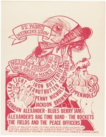 IRON BUTTERFLY & STEPPENWOLF "ST. PADDY'S MEDICINE SHOW" 1968 PASADENA, CALIFORNIA CONCERT POSTER.