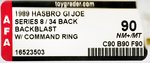 G.I. JOE (1989) - BACKBLAST SERIES 8/34 BACK AFA 90 NM+/MINT.