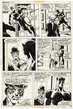THE AVENGERS #126 COMIC BOOK PAGE ORIGINAL ART BY BOB BROWN FEATURING THE BLACK PANTHER.