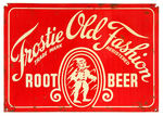 "FROSTIE OLD-FASHIONED ROOT BEER" EARLY TIN SIGN.