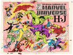 THE OFFICIAL HANDBOOK OF THE MARVEL UNIVERSE #5 & DELUXE EDITION #5 - REGULAR COVER & INTERIOR PAGES COLOR GUIDES LOT (ANDY YANCHUS COLORIST).