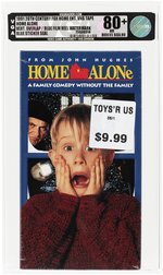 HOME ALONE VHS (1991) VGA 80+ NM (VERTICAL OVERLAP/BLUE FILM REEL WATERMARK/BLUE STICKER SEAL).