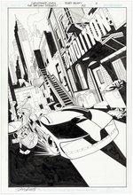 THE BATMAN STRIKES! #22 COMIC SPLASH PAGE ORIGINAL ART BY CHRISTOPHER JONES.