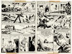 G.I. COMBAT #211 THE HAUNTED TANK 11 PAGE COMPLETE STORY ORIGINAL ART BY SAM GLANZMAN.