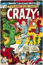 MARIE SEVERIN COLOR GUIDE FOR UNPUBLISHED CRAZY COMIC BOOK VOL. 2 #4 (FEATURING KUNG FU VS AVENGERS).