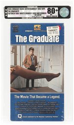 THE GRADUATE VHS (1985) VGA 80+ NM (FLATBACK SEAL/WHITE EMBASSY LOGO WATERMARK).