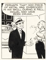 DICK TRACY JUNE 1958 DAILY STRIP ORIGINAL ART BY CHESTER GOULD.