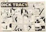 DICK TRACY 1956 SUNDAY PAGE ORIGINAL ART BY CHESTER GOULD.