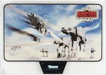 STAR WARS: THE EMPIRE STRIKES BACK (1981) - HOTH BATTLE/STAR DESTROYER DOUBLE-SIDED ADVERTISING SIGN AFA 85 NM+ WITH SHIPPING CARTON.