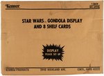STAR WARS: THE EMPIRE STRIKES BACK (1981) - HOTH BATTLE/STAR DESTROYER DOUBLE-SIDED ADVERTISING SIGN AFA 85 NM+ WITH SHIPPING CARTON.