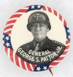 "GENERAL GEORGE S. PATTON JR" SCAREST BUTTON OF THE WWII LEADERS IN THIS DESIGN.