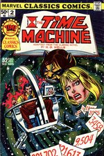 MARVEL CLASSIC COMICS #2 THE TIME MACHINE COMIC BOOK COVER ORIGINAL ART BY GIL KANE.