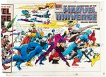 THE OFFICIAL HANDBOOK OF THE MARVEL UNIVERSE LARGE LOT W/DELUXE (B-C) COVER & VARIOUS INTERIOR PAGES FROM MULTIPLE ISSUES COLOR GUIDES (ANDY YANCHUS COLORIST).