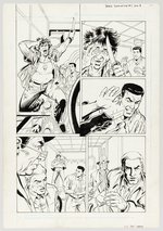 DARK DOMINION #1 COVER AND PARTIAL STORY PAGES ORIGINAL ART BY JOE JAMES.