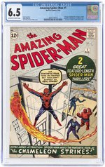 AMAZING SPIDER-MAN #1 MARCH 1963 CGC 6.5 FINE+ (FIRST J. JONAH JAMESON & THE CHAMELEON).