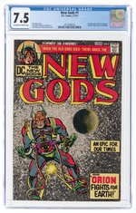 NEW GODS #1 FEBRUARY-MARCH 1971 CGC 7.5 VF- (FIRST ORION, LIGHTWAY, METRON, HIGH-FATHER & KALIBAK).