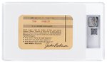 1953 OUR SPORTS MAGAZINE JACKIE ROBINSON (HOF) SPORTS AUTHORITY SUBSCRIPTION INCENTIVE CARD CGC 2.5 GOOD+ (ONLY KNOWN EXAMPLE).