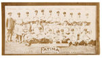 1913 T200 FATIMA CIGARETTES CLEVELAND AMERICANS CARD WITH SHOELESS JOE JACKSON & NAP LAJOIE.