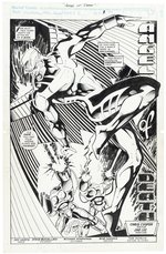 UNCANNY X-MEN ANNUAL #16 SPLASH PAGE ORIGINAL ART BY JAE LEE.