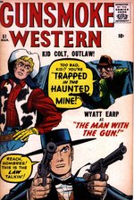 GUNSMOKE WESTERN #51 COMPLETE KID COLT SEVEN PAGE COVER STORY ORIGINAL ART BY JACK KELLER.
