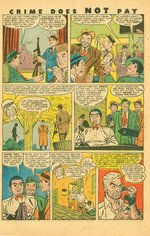 CRIME DOES NOT PAY #74 ORIGINAL ART PAGE TRIO BY GEORGE TUSKA.