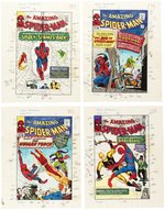 AMAZING SPIDER-MAN MARVEL MASTERWORKS #5 COLOR GUIDES FOR FIVE ISSUES (ANDY YANCHUS COLORIST).