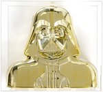 STAR WARS: RETURN OF THE JEDI (1982) - DARTH VADER COLLECTOR'S CASE (WHITE PLASTIC) VACUUM METALIZED GOLD PROTOTYPE FIRST SHOT AFA 75 EX+/NM.