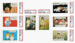 1970 TOPPS HEE HAW TEST CARD SET COMPLETE PSA GRADED.