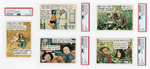 1970 TOPPS HEE HAW TEST CARD SET COMPLETE PSA GRADED.