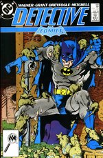 DETECTIVE COMICS #585 COMIC BOOK COVER ORIGINAL ART BY JERRY BINGHAM.